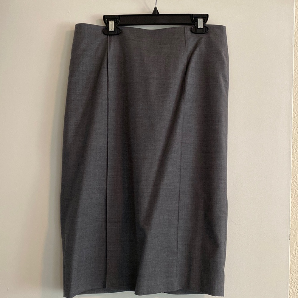 Pencil Skirt - grey with black lace on back
